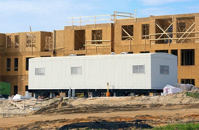 construction office trailers for rent at a building site in Agua Dulce